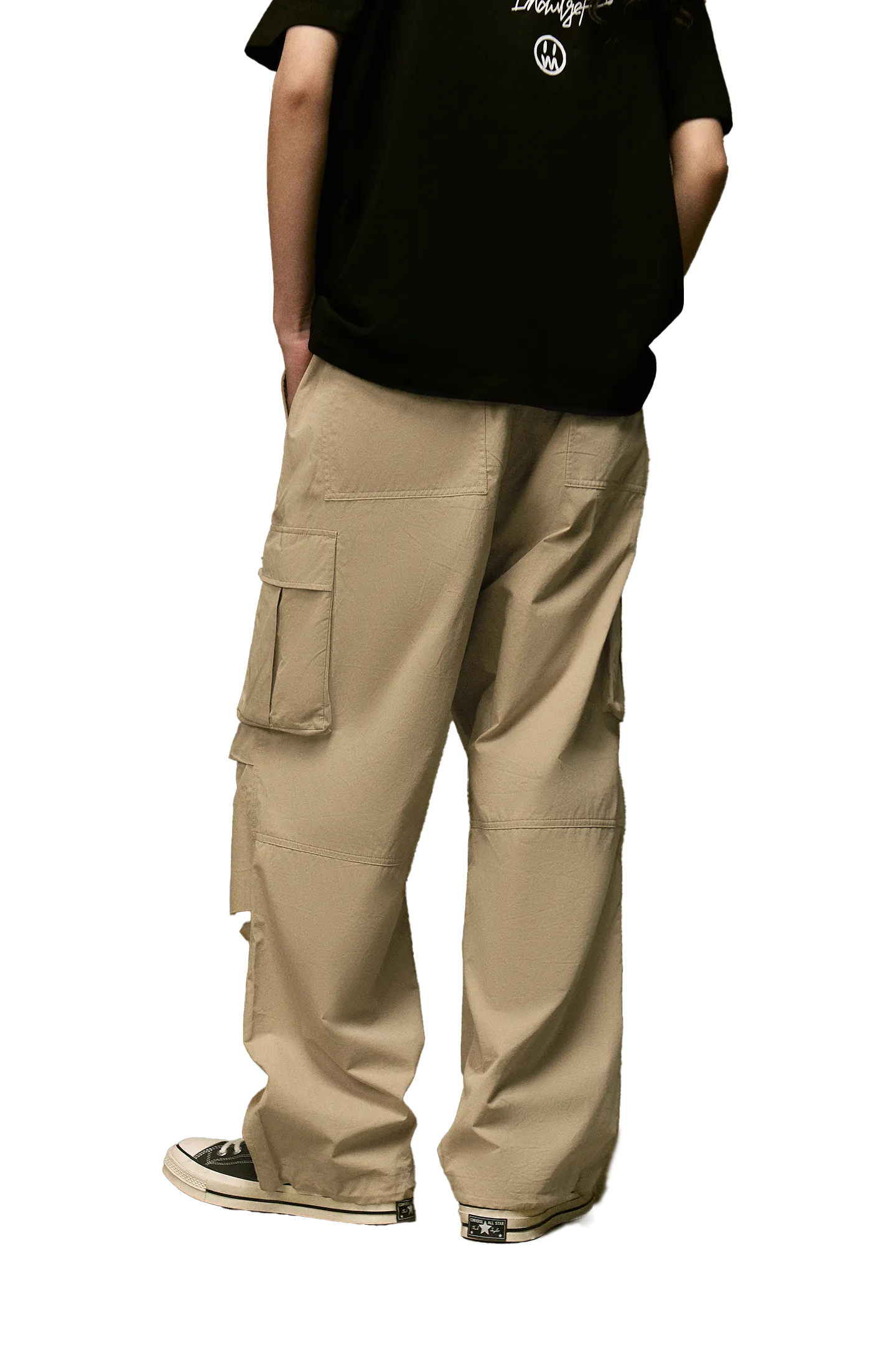 Large Pocket Casual Straight Cargo Pants