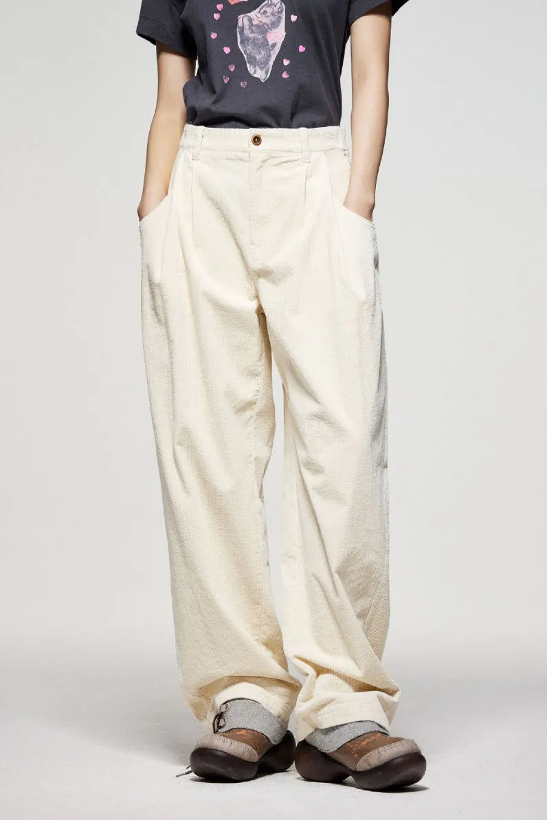 Lazy corduroy tapered casual pants | 3 color