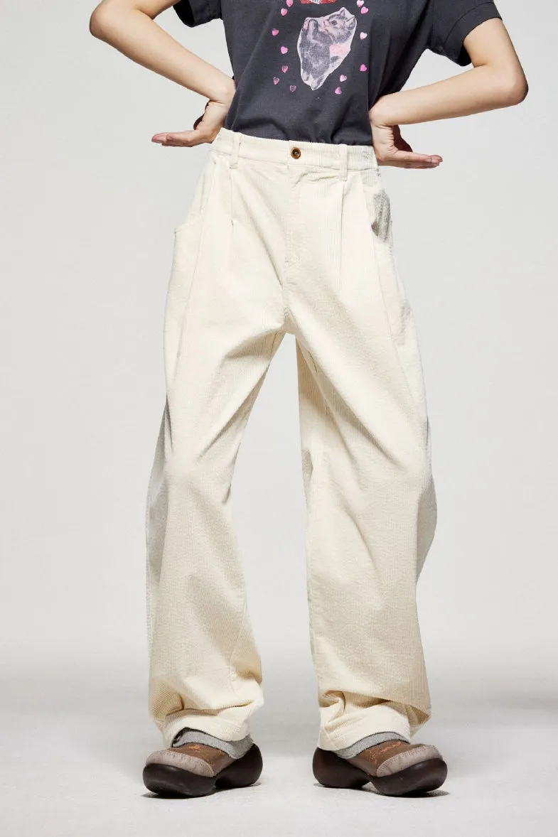 Lazy corduroy tapered casual pants | 3 color