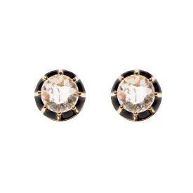 Stunning Lele Sadoughi Jet Black Spotlight Stud Earrings