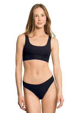 Maaji Jade Black Donna Sporty Bralette Bikini Top