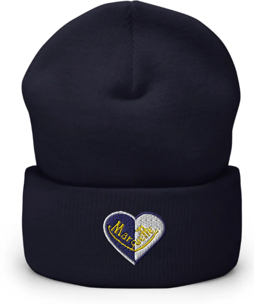 Marquette Split Heart Beanie