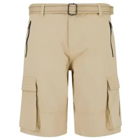 Mens Chino Shorts Belt Smart Casual Cotton Summer Holiday Beach Cargo Combat