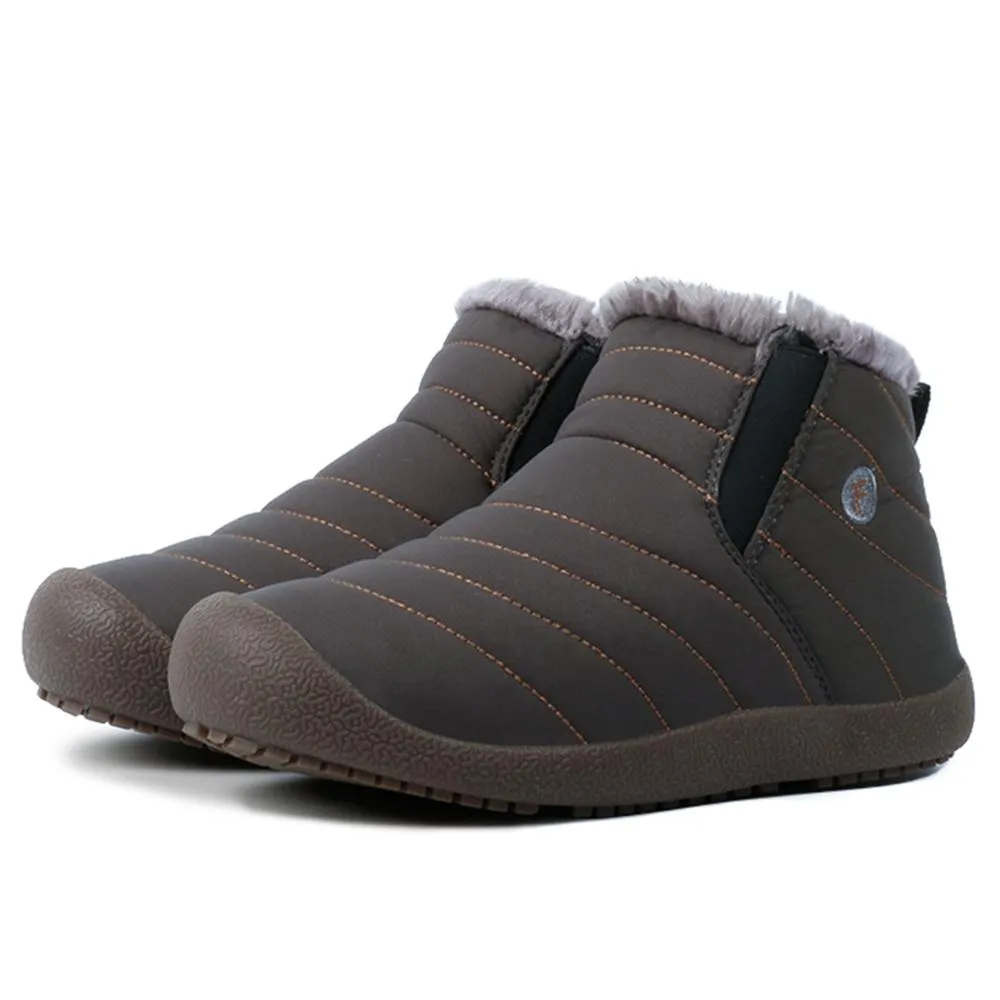 Men's Winter Snow Boots With Plush Lining