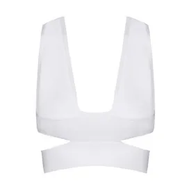 Milan Crop Top - White