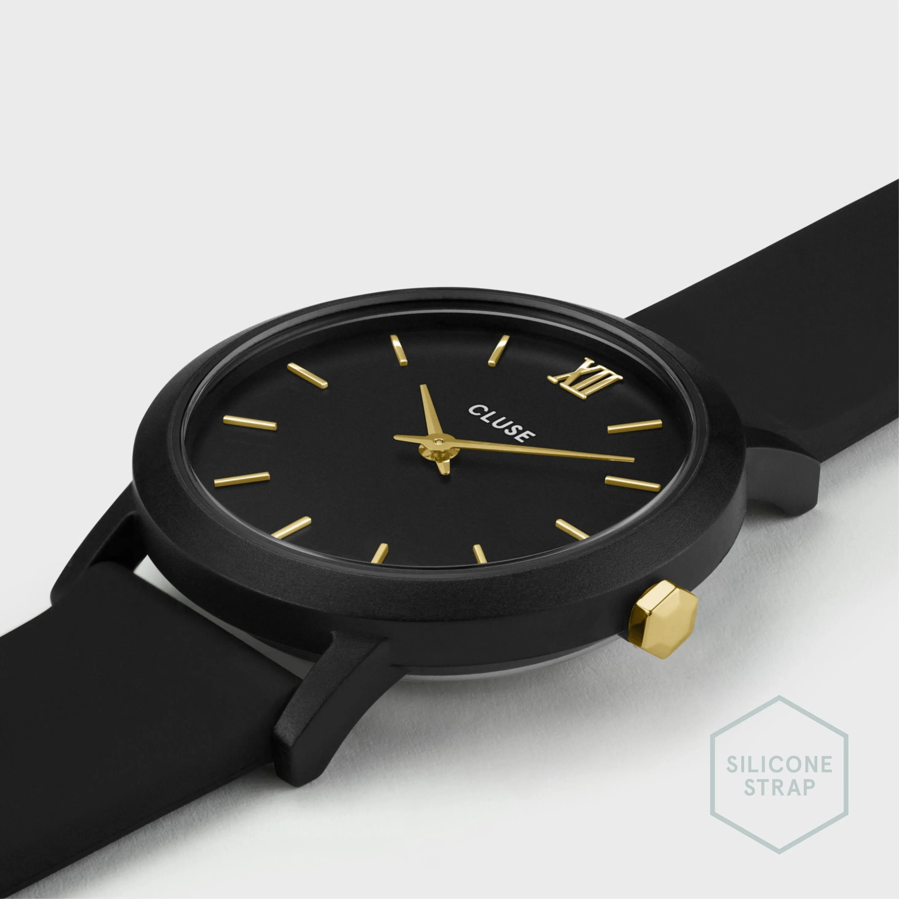 Minuit Nylon Black, Gold Colour