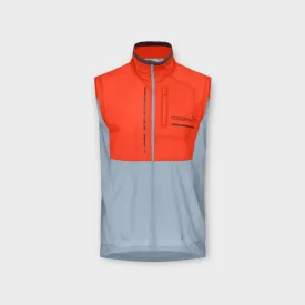 Norrøna Senja Aero90 Vest I Orange/ Lys Blå