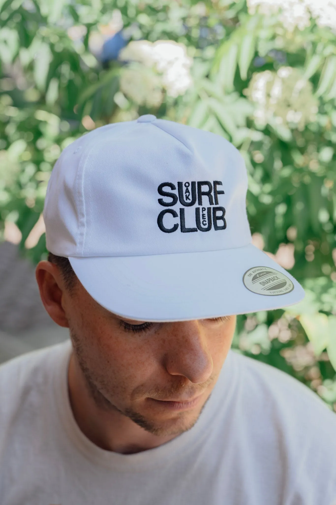 OAK SURF CLUB UNISEX PEC UNSTRUCTURED 5-PANEL - WHITE