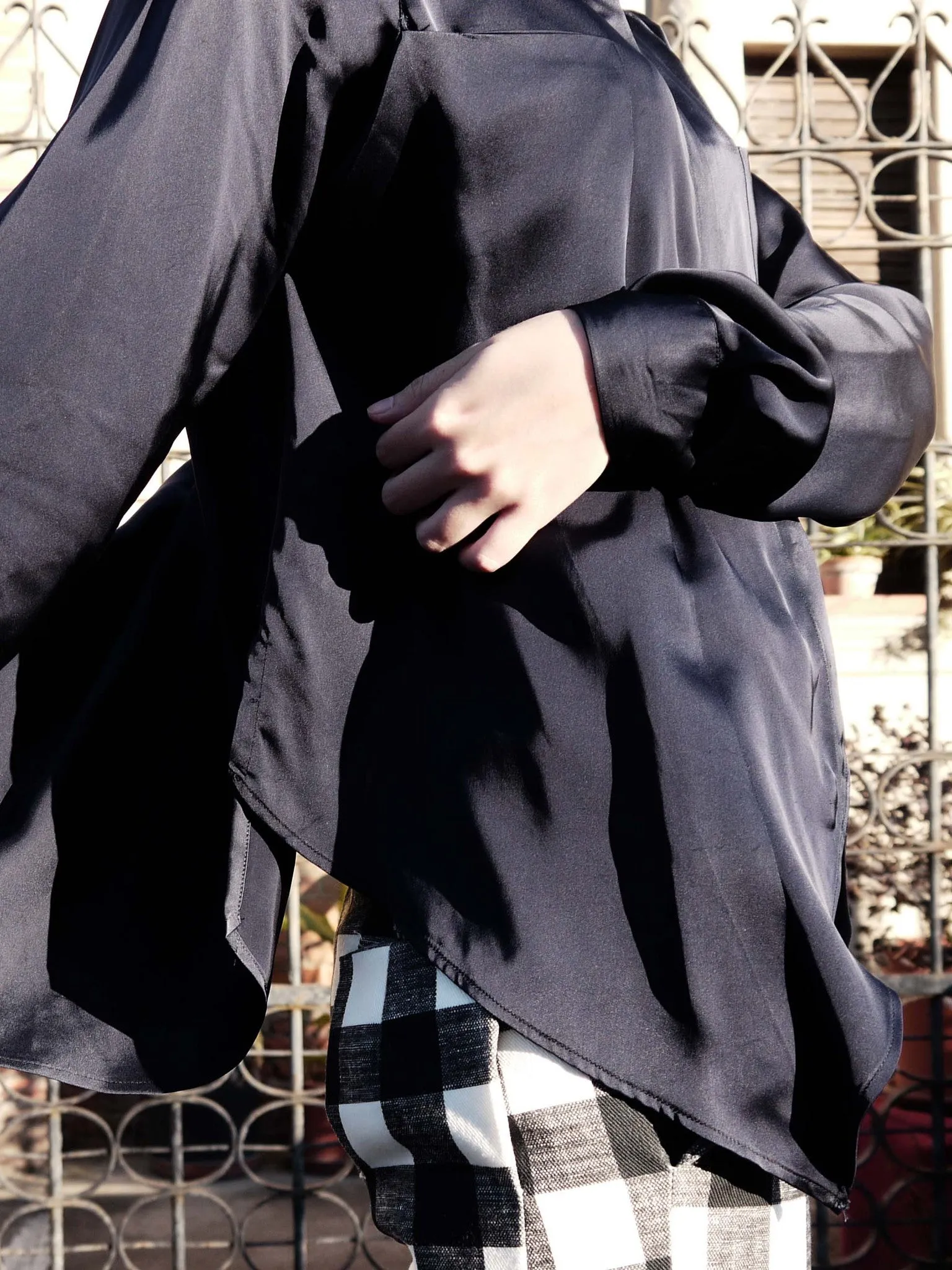 Origami Collar Shirt / Navy