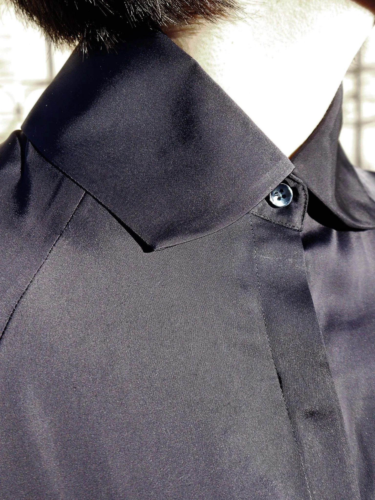 Origami Collar Shirt / Navy