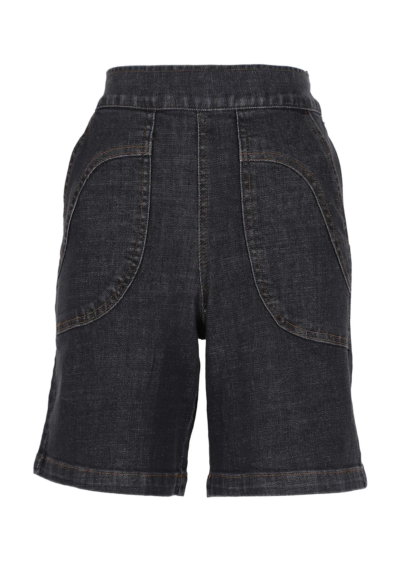 Peggy Shorts Black Wash in Denim