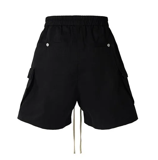 Pockets | Hip Hop Zip-up Long Drawstring Shorts