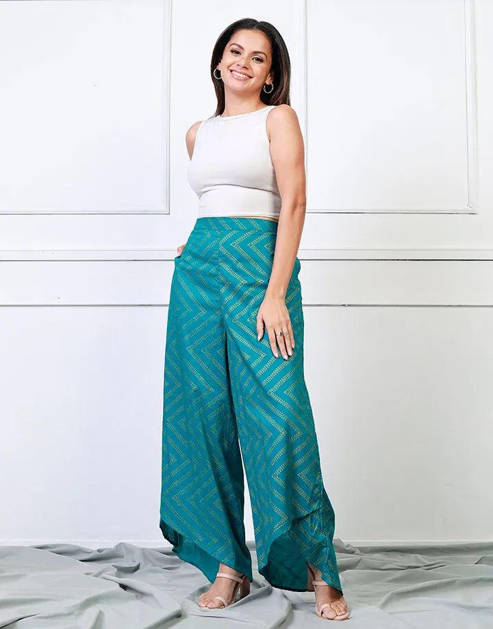 Printed Tulip Hem Pant