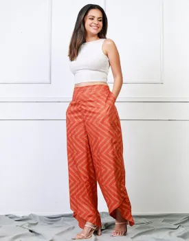 Printed Tulip Hem Pant