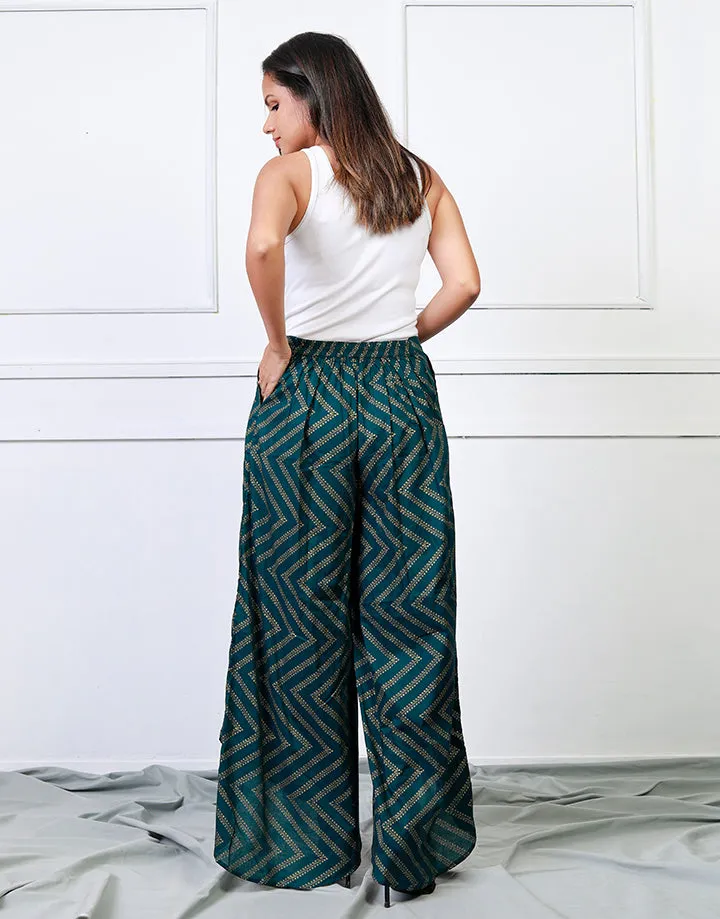 Printed Tulip Hem Pant