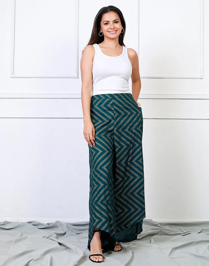 Printed Tulip Hem Pant