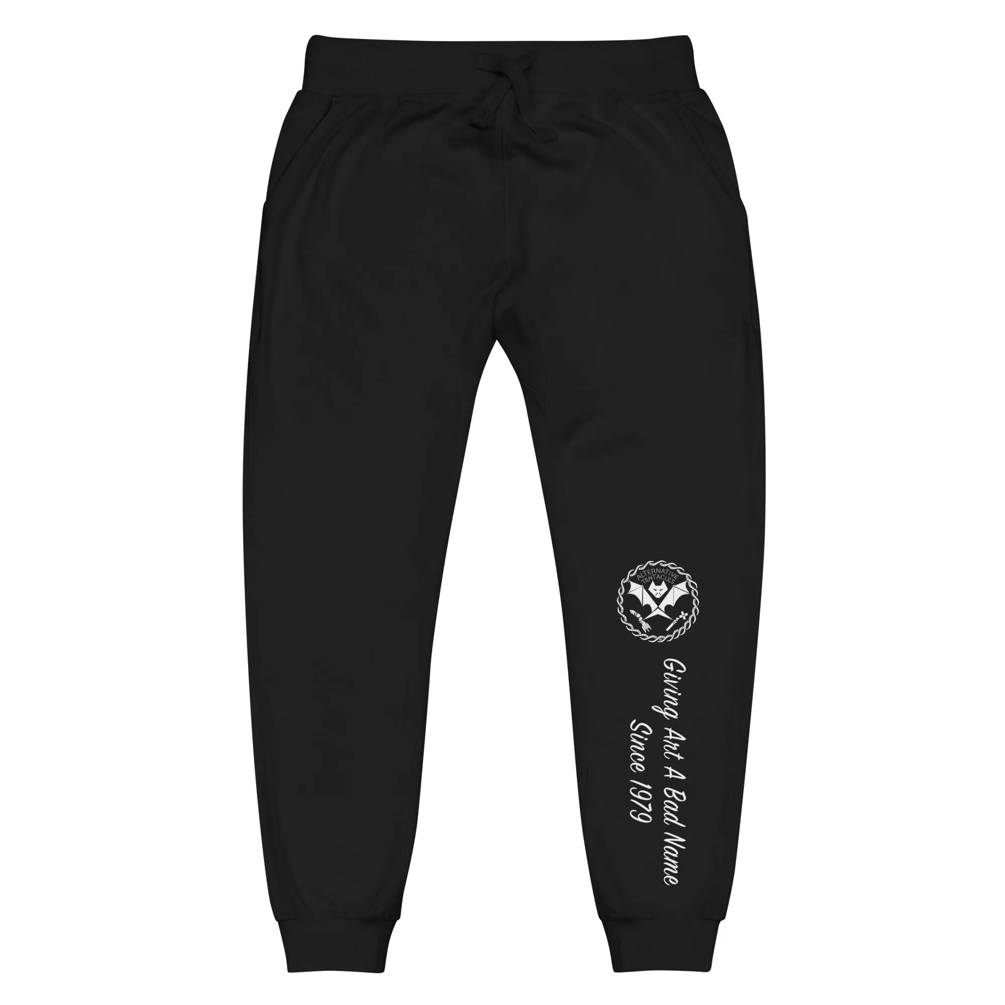 "Giving Art A Bad Name Since 1979" Black Unisex Sweatpants