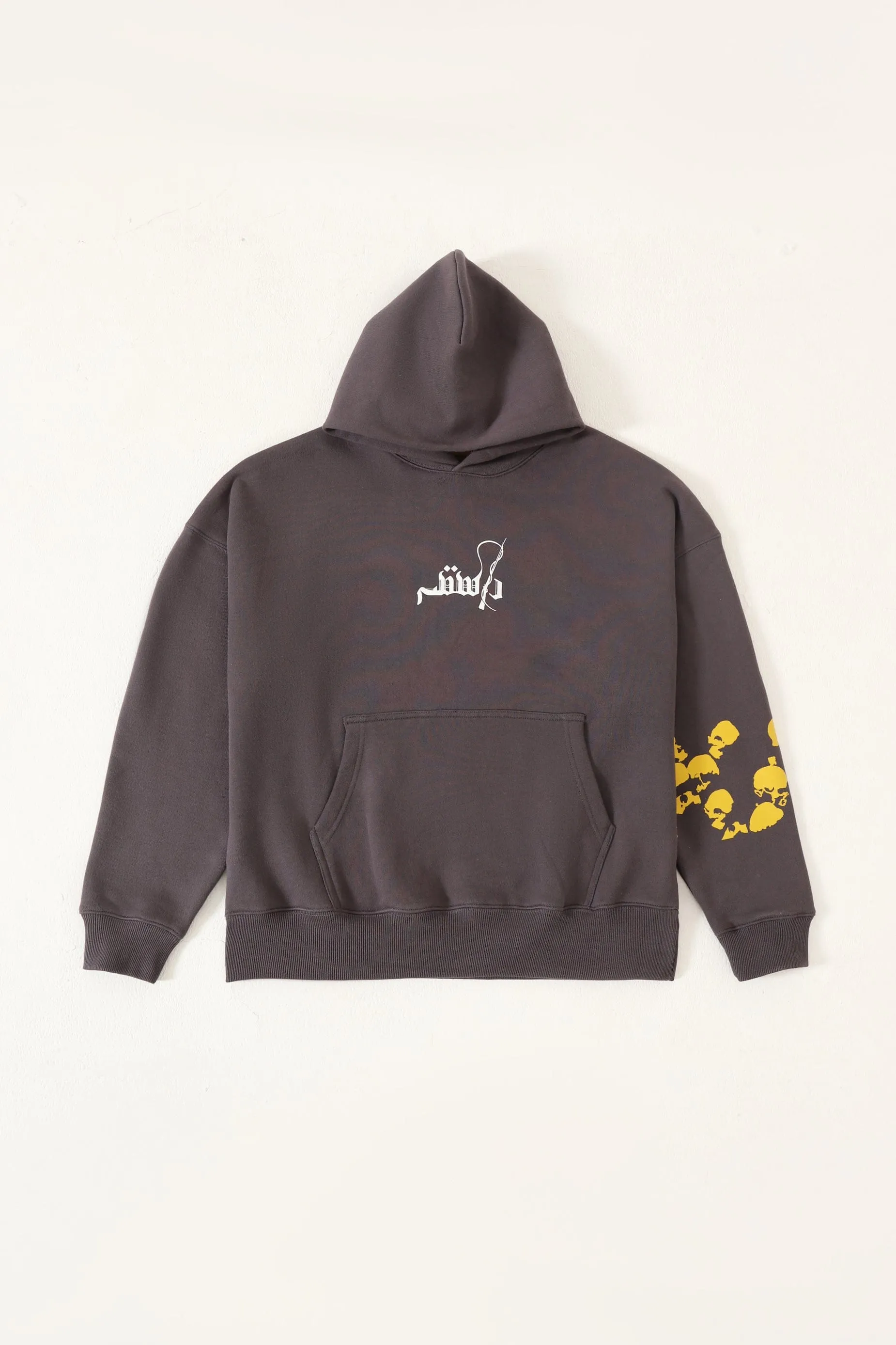 "LOOT LIYA" PATCHWORK GREY HOODIE