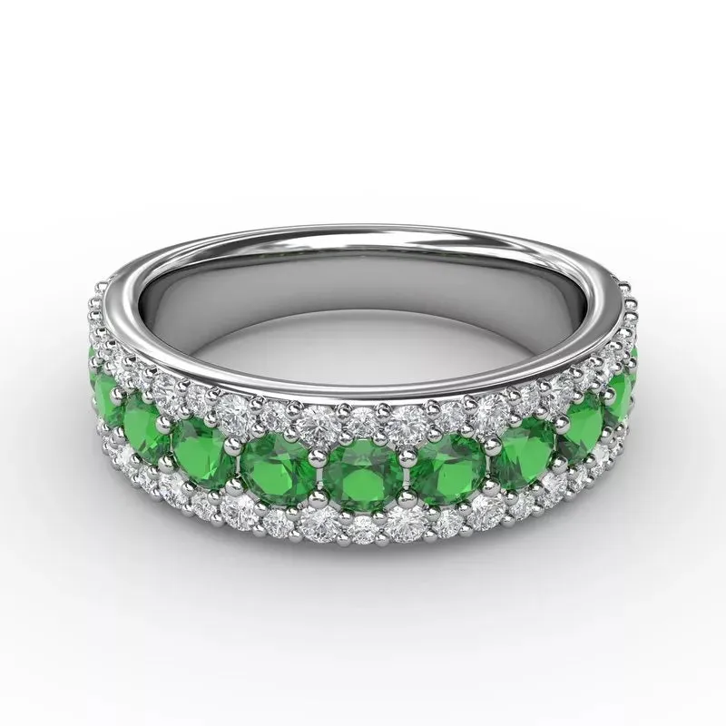 "No One Like You" Emerald and Diamond Ring