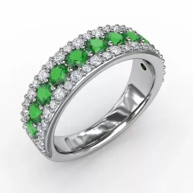 "No One Like You" Emerald and Diamond Ring