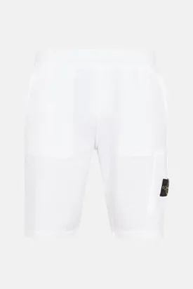 "OLD" Treatment Fleece Bermuda Shorts White