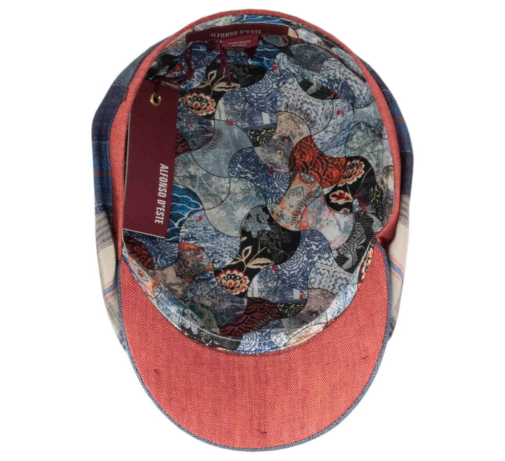 "The Linen Patchwork Shelby" Cap by Alfonso D'Este