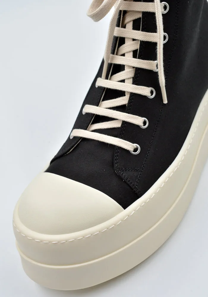 RICK OWENS DRKSHDW DU01D1831 NDK DOUBLE BUMPER SNEAKERS BLACK/MILK