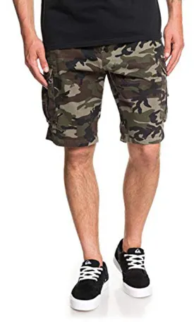 Romano nx Camouflage Cotton Cargo Shorts for Men- Bermuda with Multi-Pockets & Side Zipper Pockets