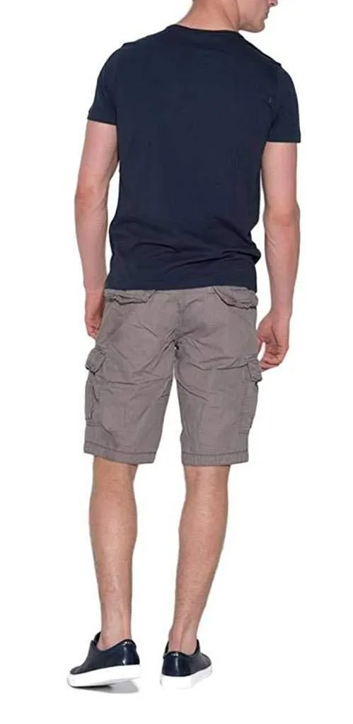 Romano nx Cotton Cargo Shorts for Men- Bermuda with Multi-Pockets & Side Zipper Pockets