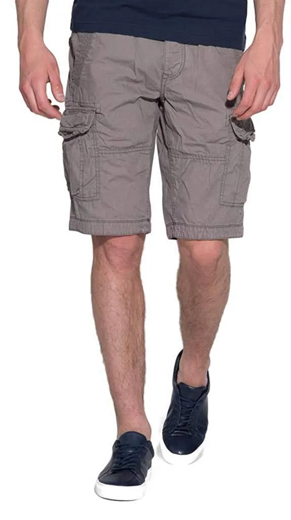 Romano nx Cotton Cargo Shorts for Men- Bermuda with Multi-Pockets & Side Zipper Pockets