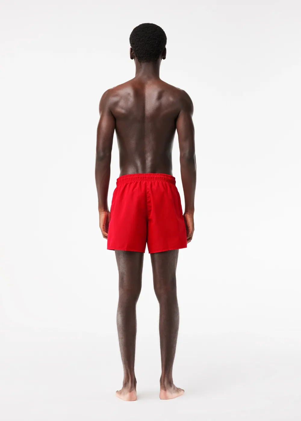 Short de bain Lacoste rouge