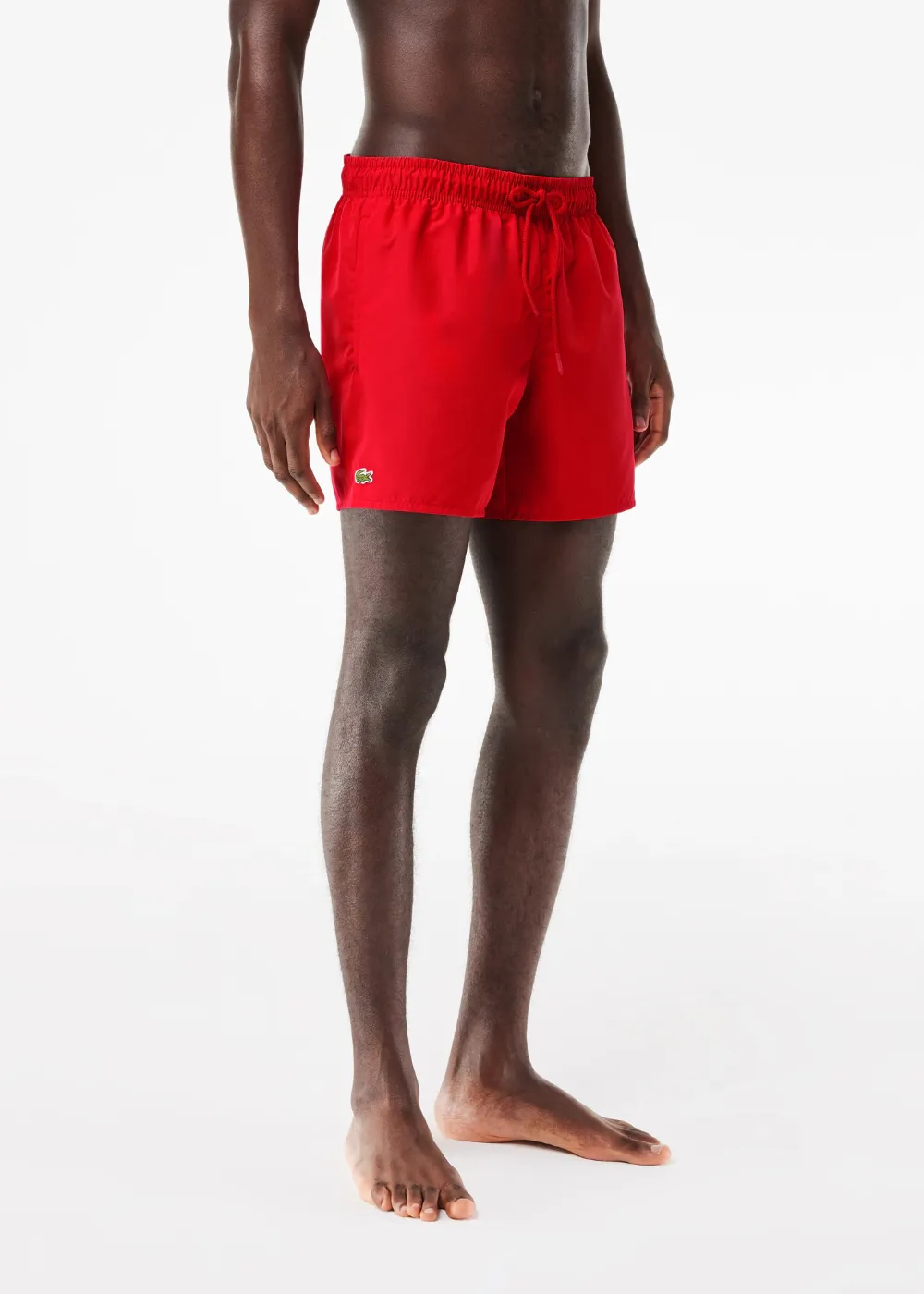 Short de bain Lacoste rouge