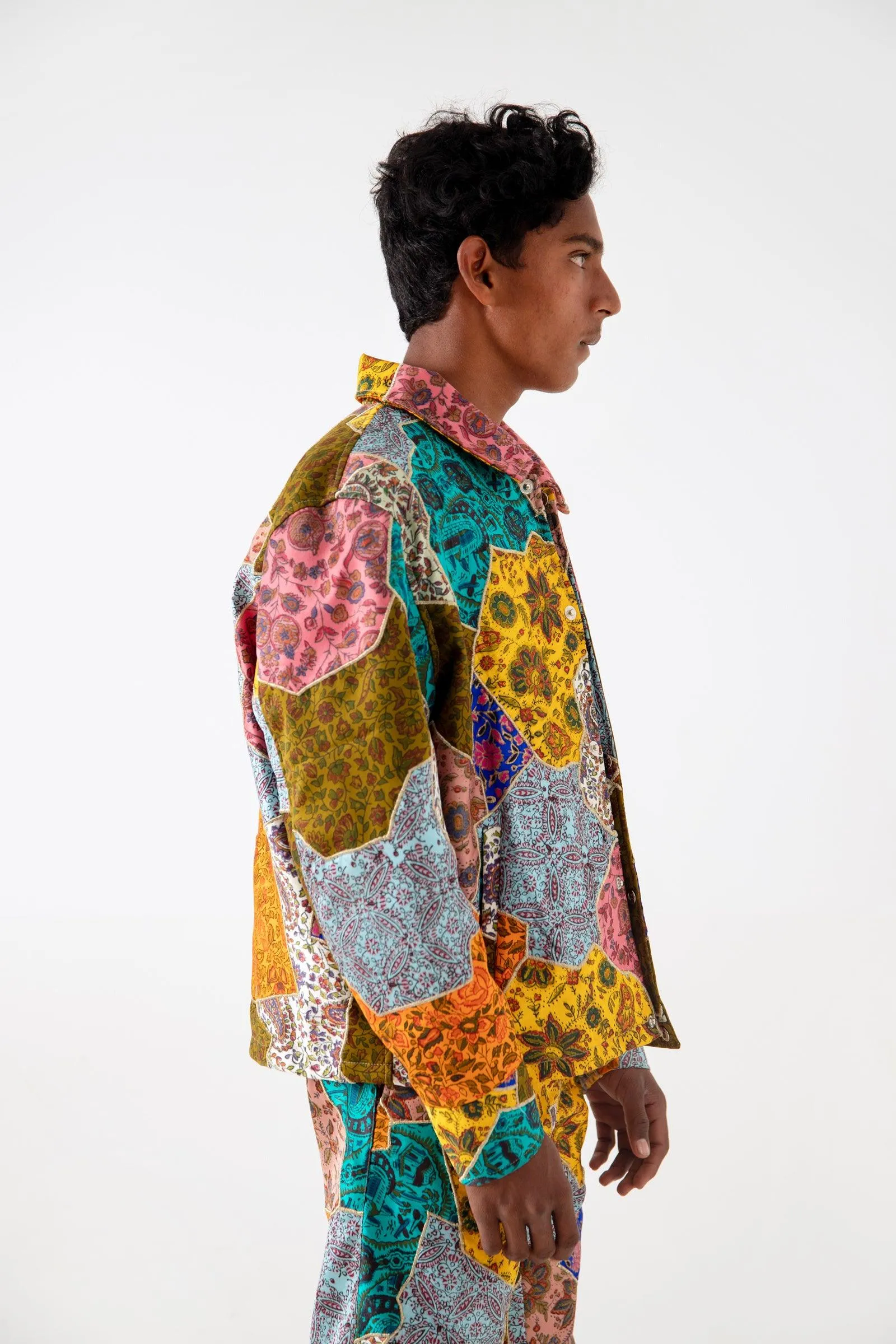 SILK BLOCKPRINT PATCHWORK JACKET V2