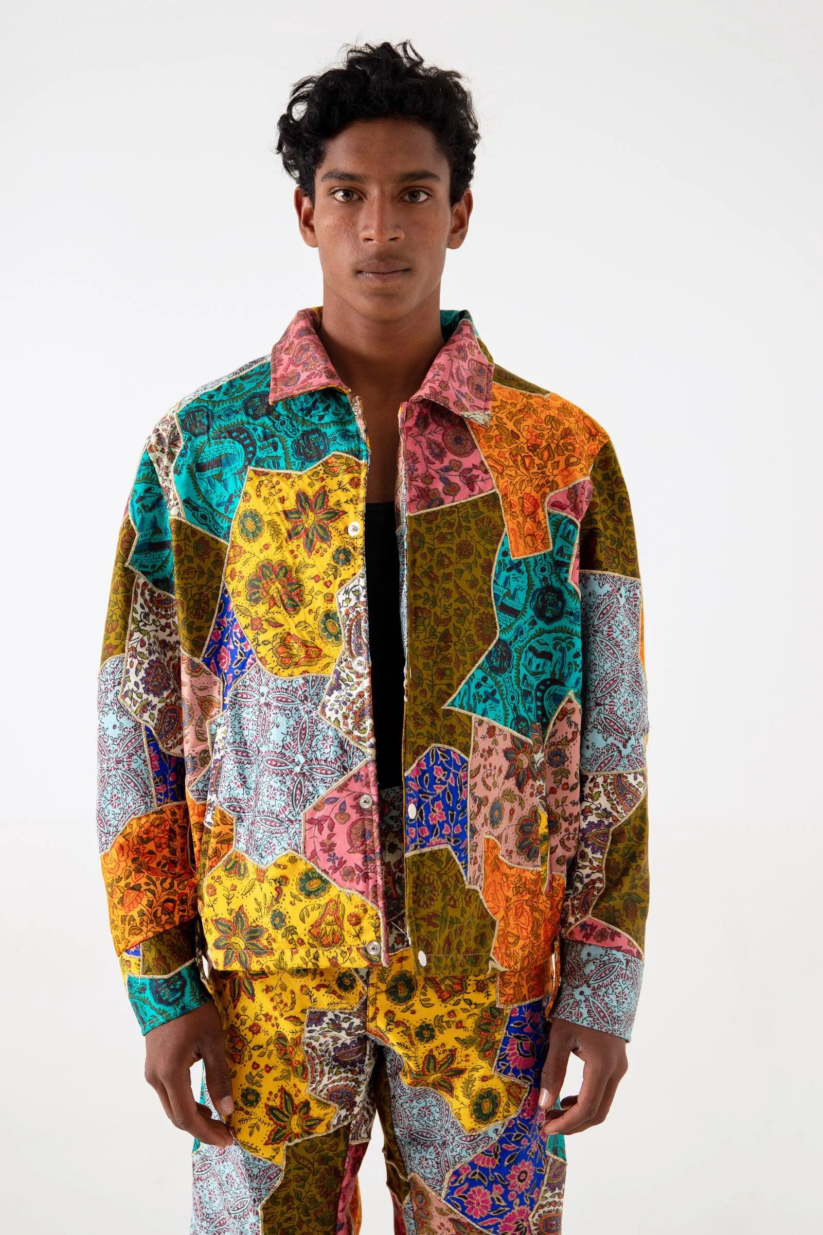 SILK BLOCKPRINT PATCHWORK JACKET V2