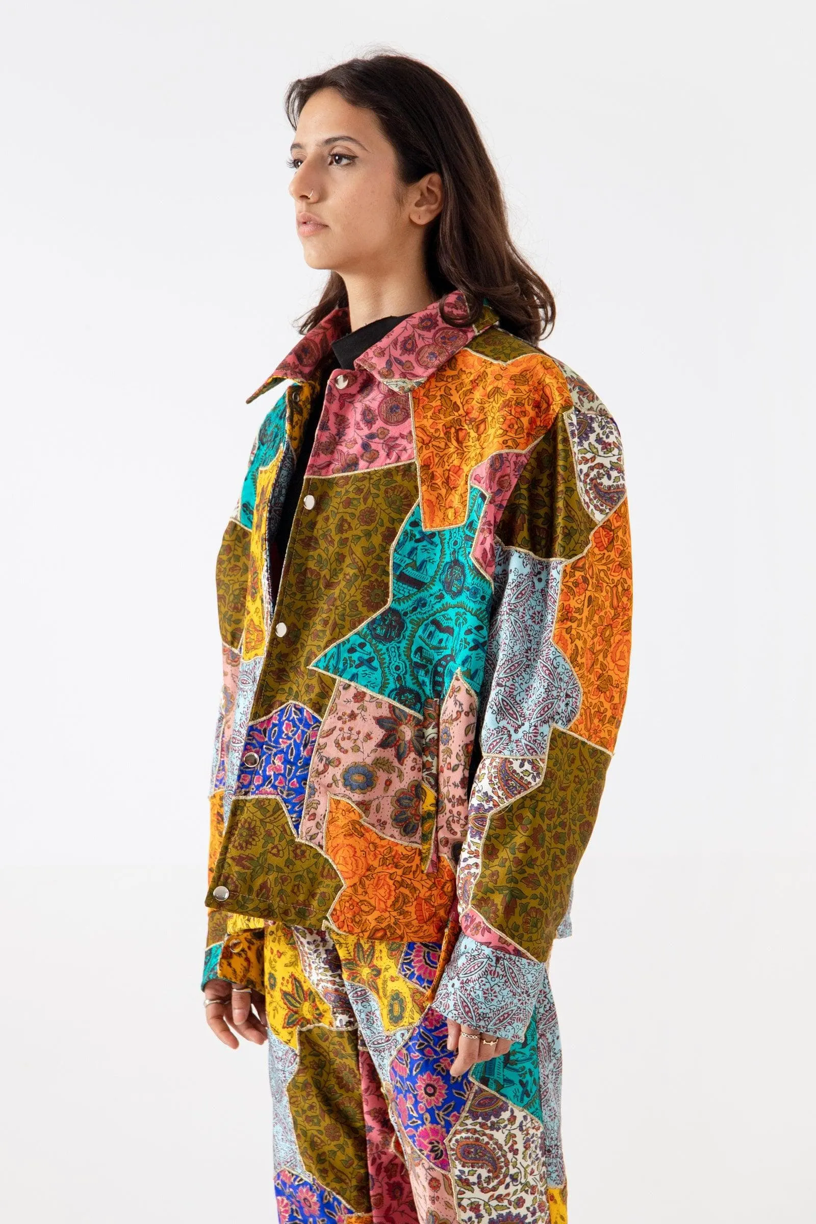 SILK BLOCKPRINT PATCHWORK JACKET V2