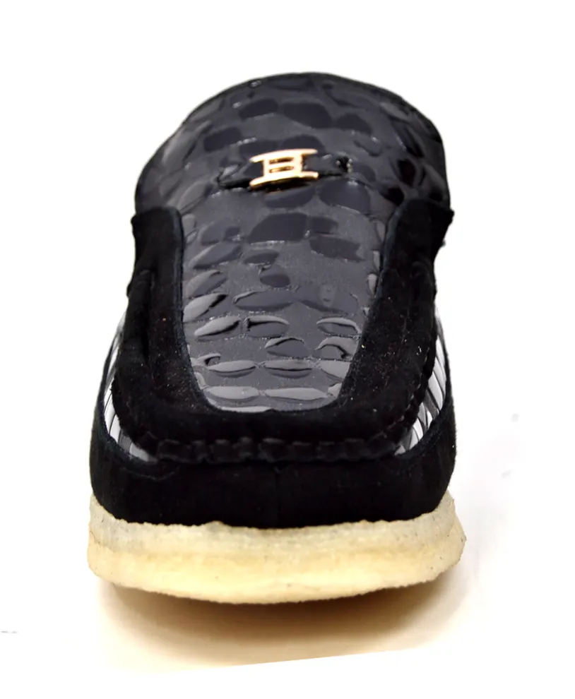 Stone by British Collection - Leather & Suede Shoe with Bleach Crepe Sole