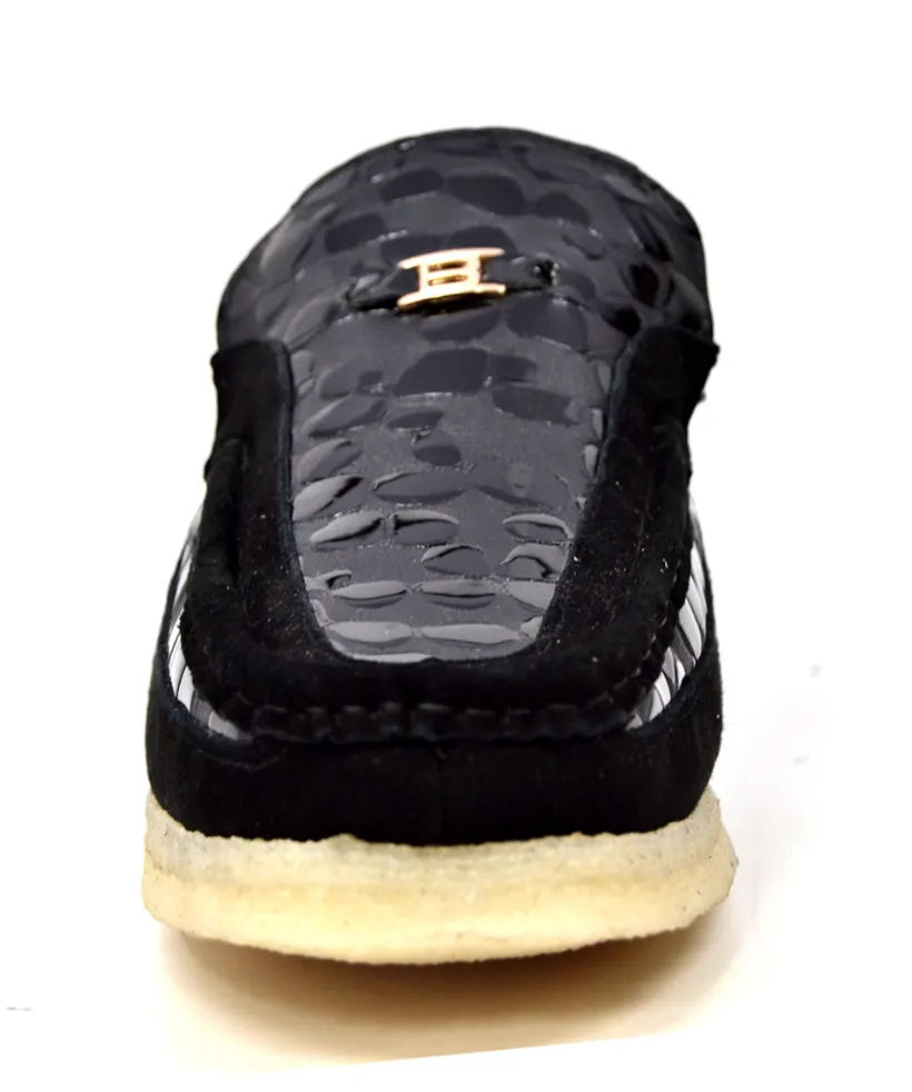 Stone by British Collection - Leather & Suede Shoe with Bleach Crepe Sole