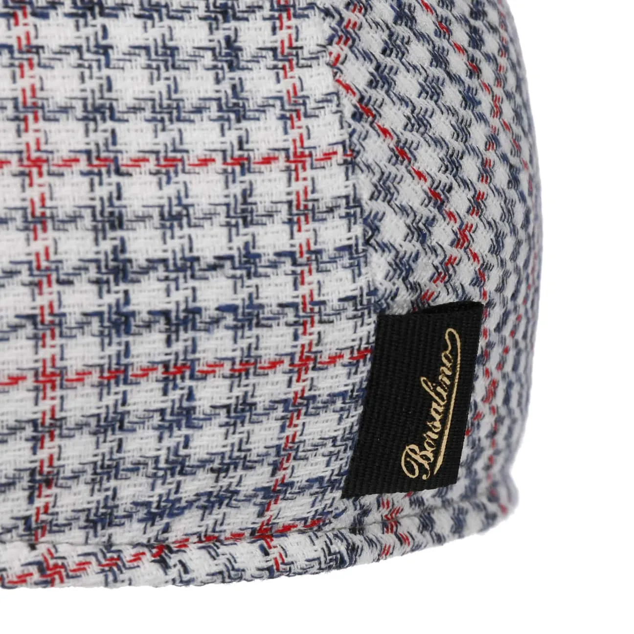 Summer Houndstooth Flat Cap by Borsalino