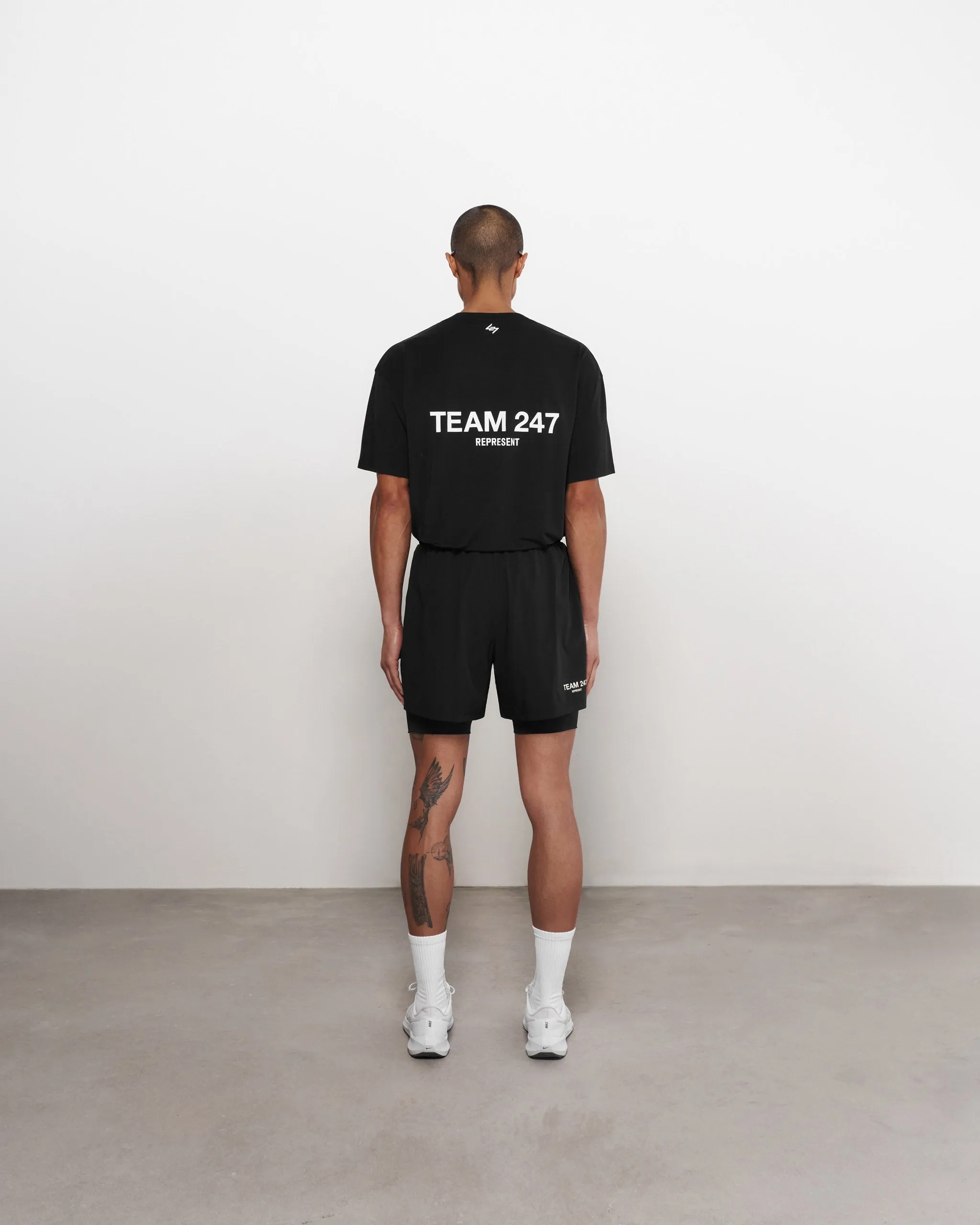 Team 247 2-In-1 Shorts - Black 