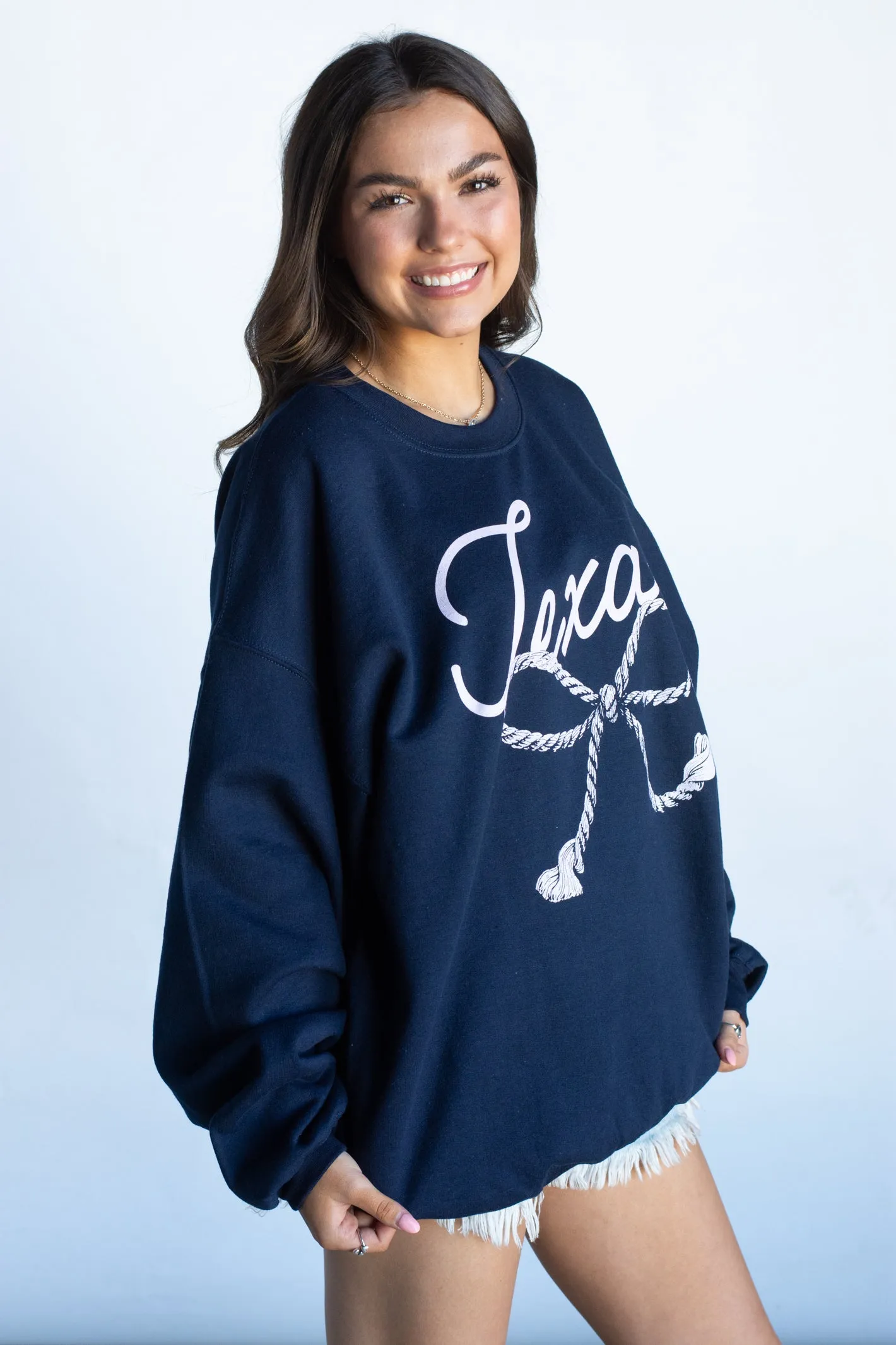 Texas Bow Graphic Sweatshirt