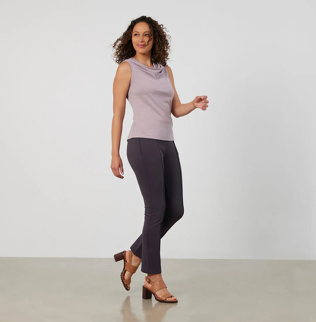 Threshold Cowl Neck Top Standard Fit - Misty Mauve