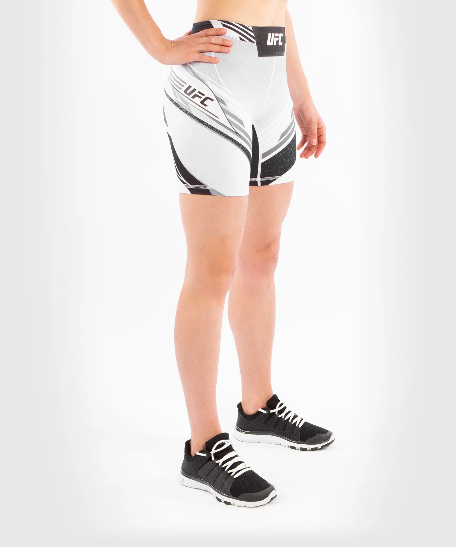 UFC Venum Authentic Fight Night Women's Vale Tudo Shorts - Long Fit - White