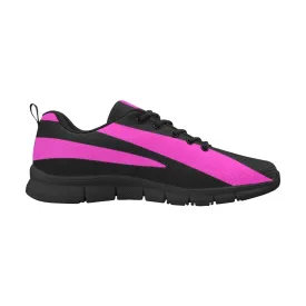 Uniquely You Sneakers for Women, Black and Purple Stripe - Running