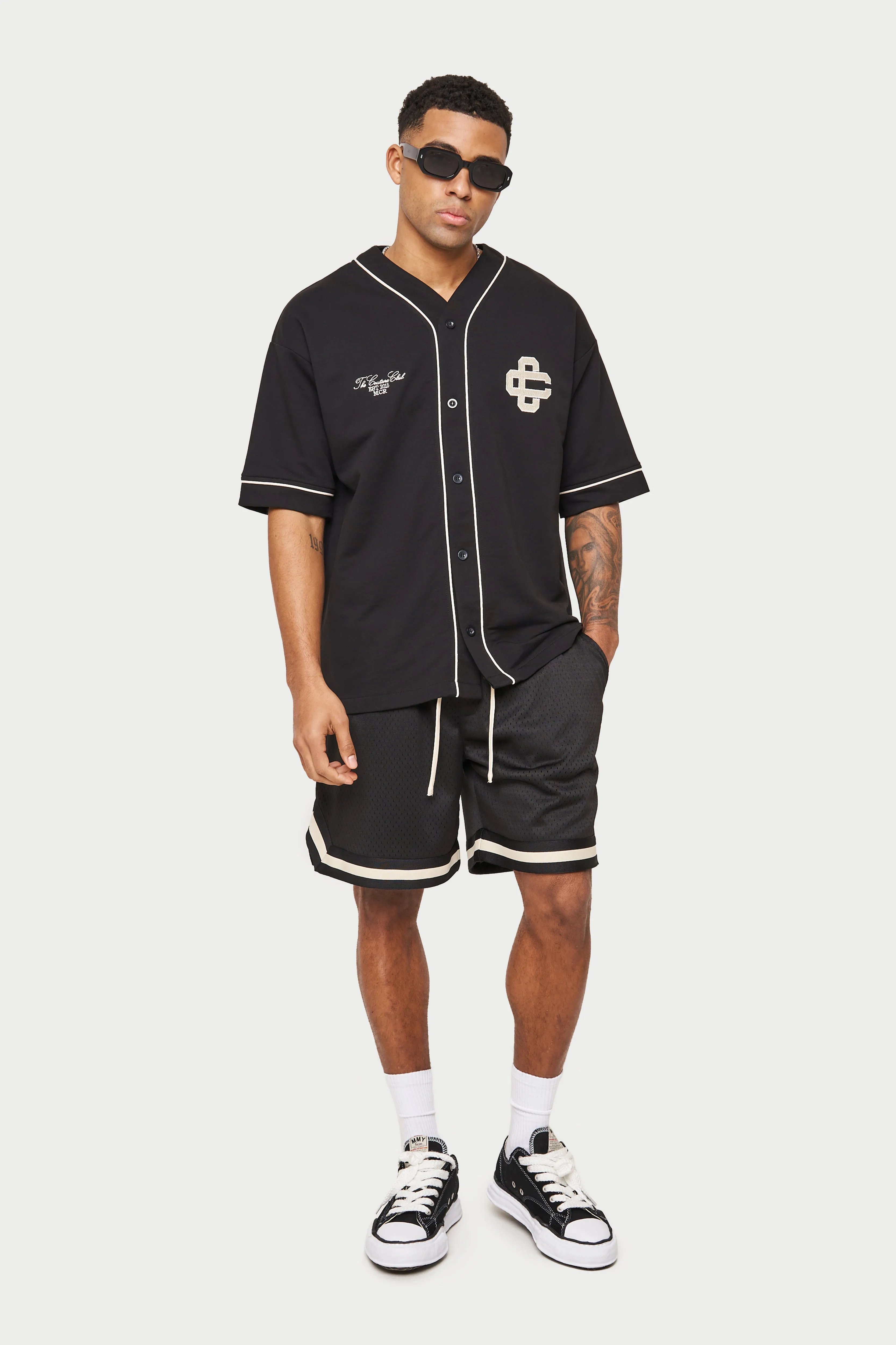 VARSITY MESH SHORT - BLACK