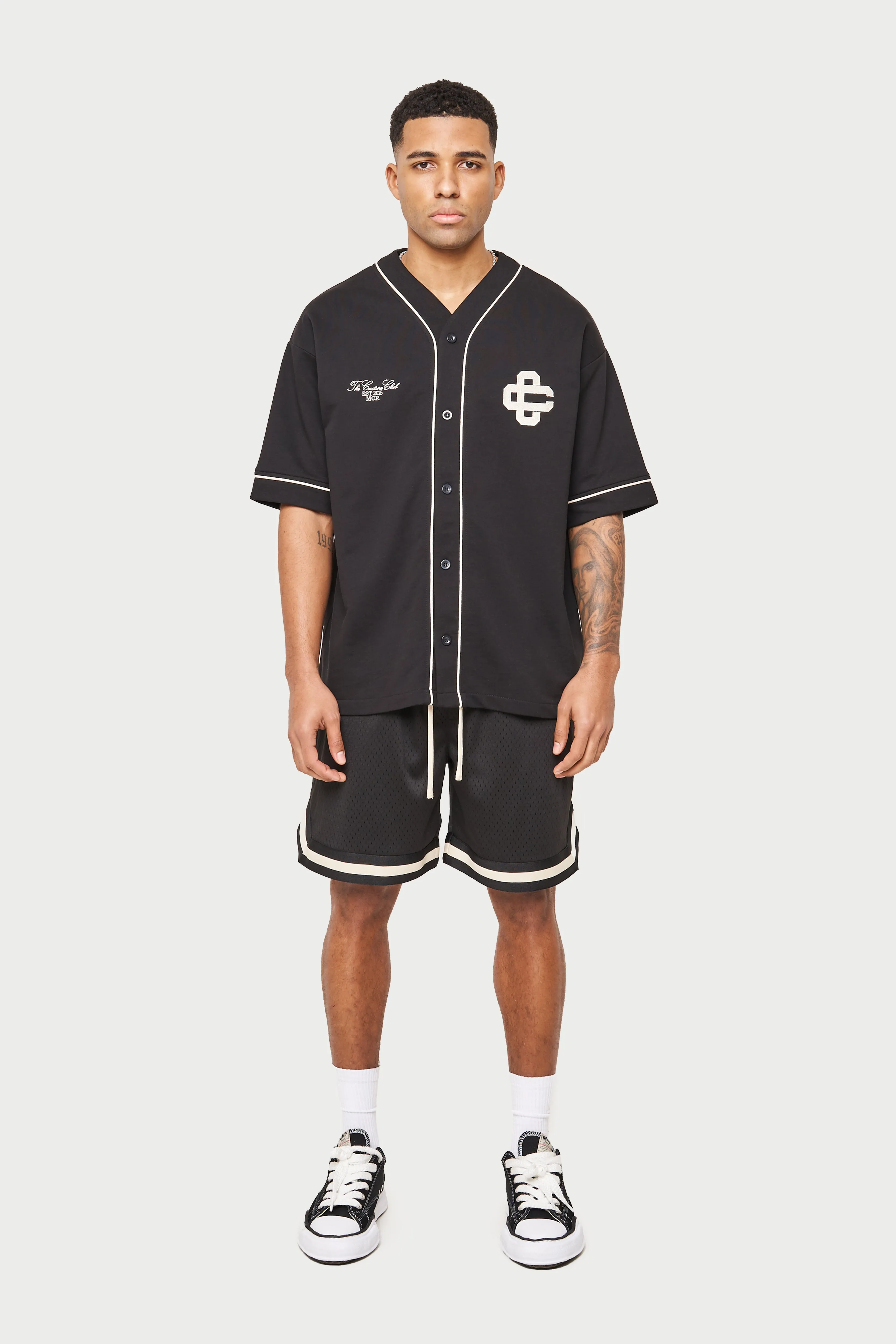 VARSITY MESH SHORT - BLACK