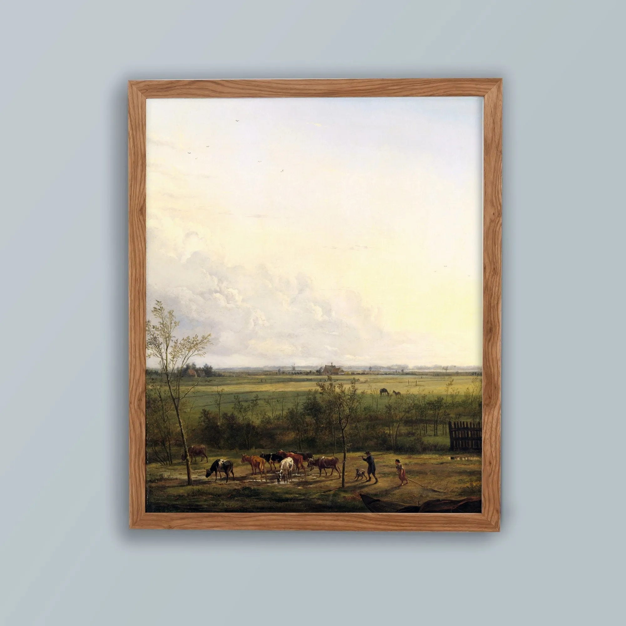 Vintage Landscape Farm Wall Art