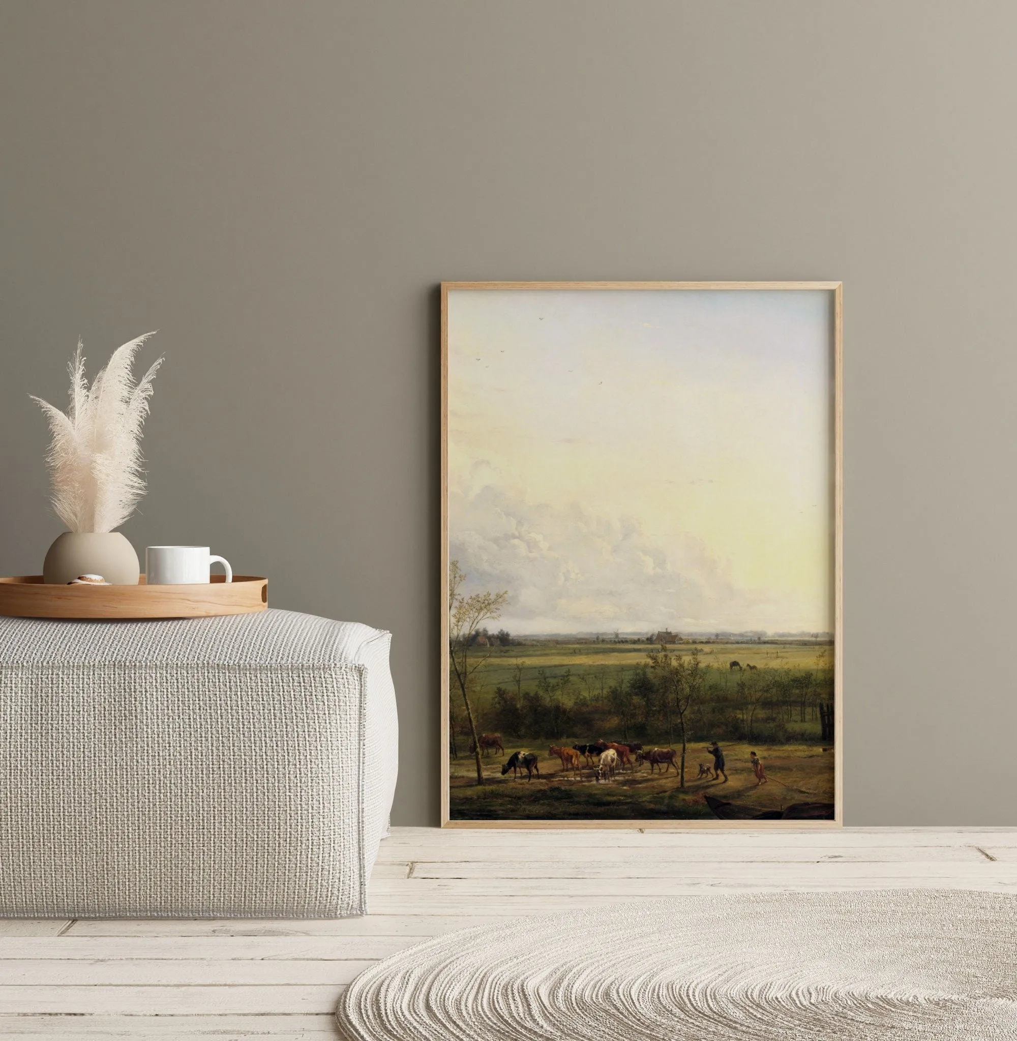 Vintage Landscape Farm Wall Art