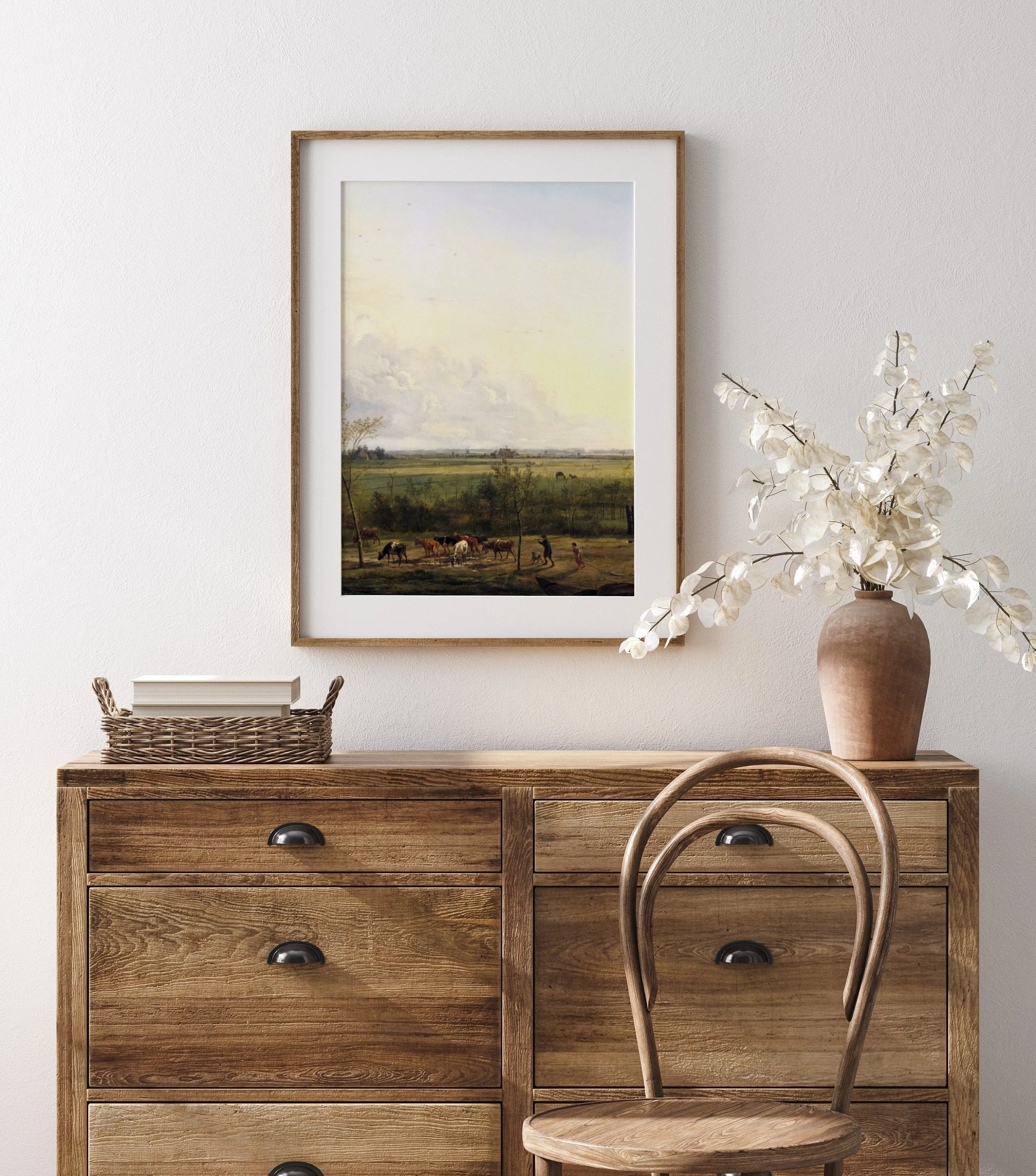 Vintage Landscape Farm Wall Art