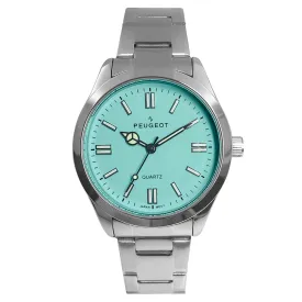 Women's 36mm Sport Watch with Blue Dial and Stainless Steel Bracelet