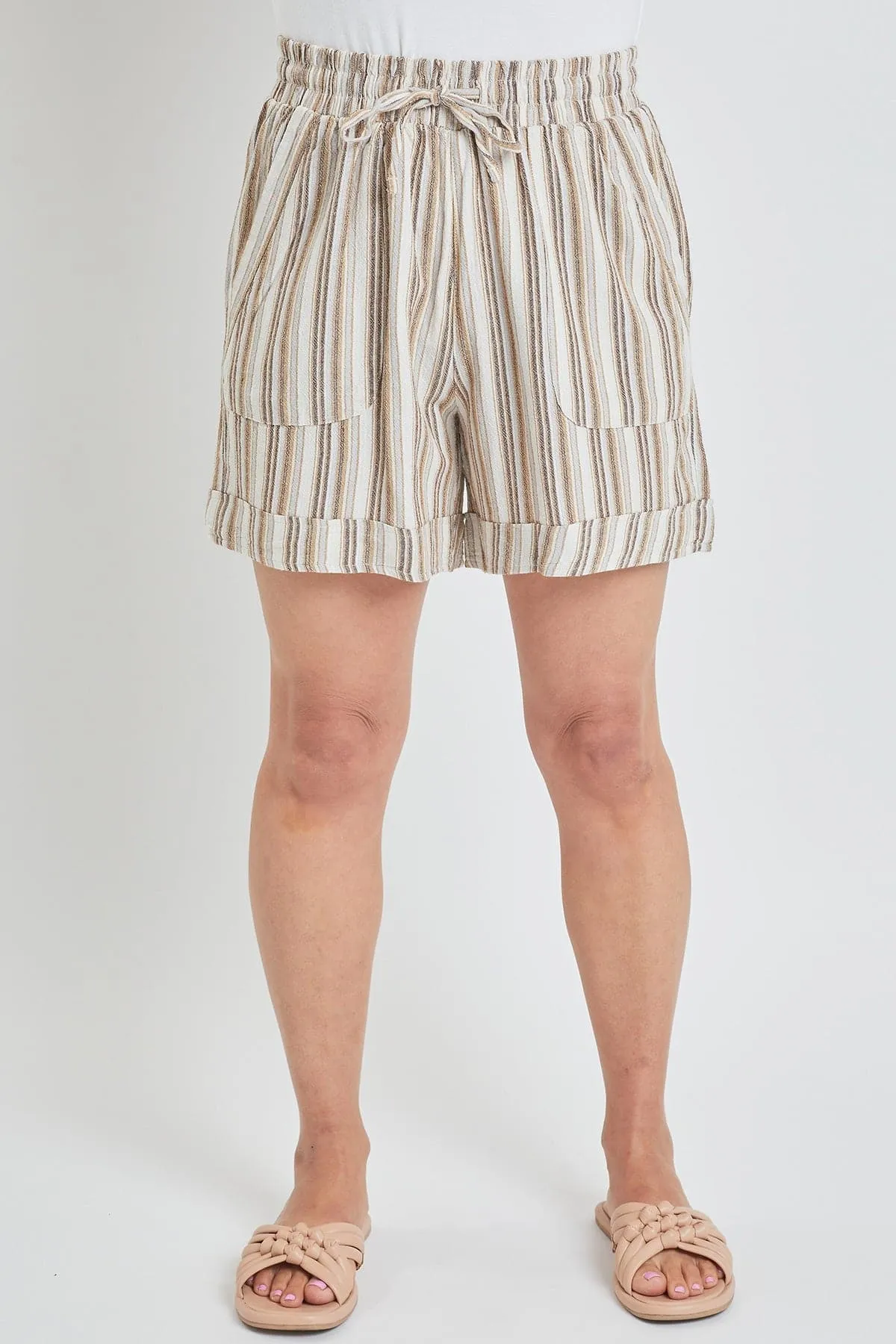 Women's High Rise Pull-On Cuffed Shorts - Lifestyle Collection